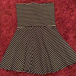 Striped skater skirt